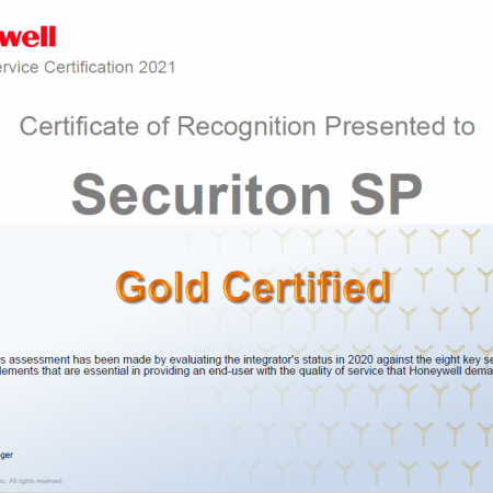  Gold Certified Integrator by Honeywell - We sustain & enhance higher level of services!